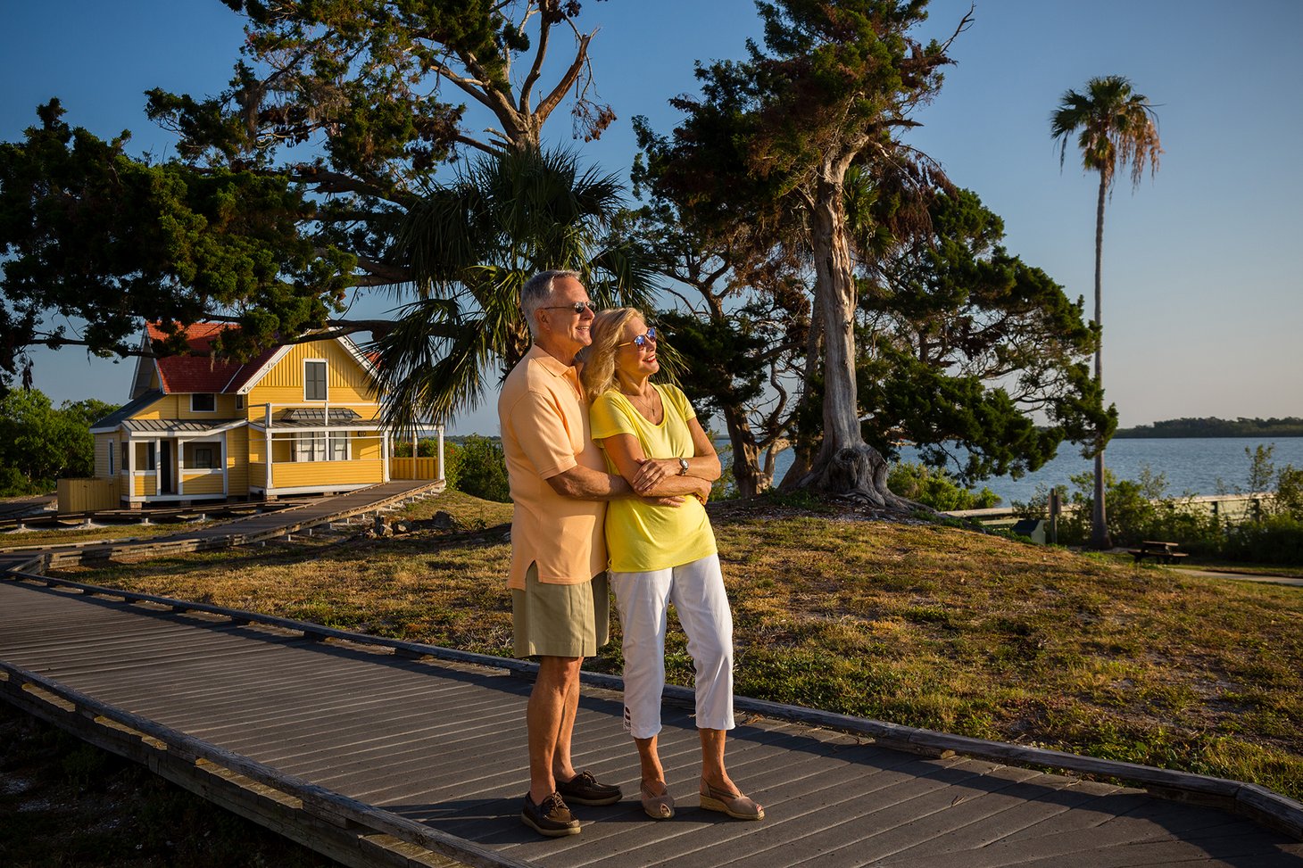 Couple Looking at Sunset at Seminole Rest (2)