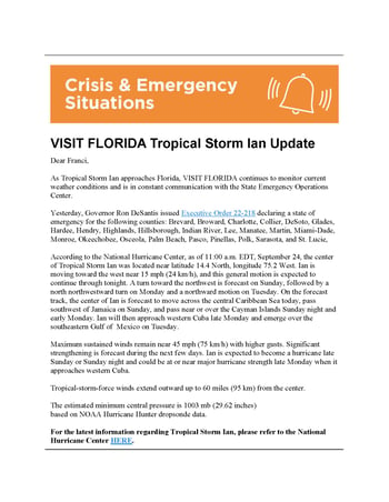 VISIT FLORIDA Tropical Storm Ian Update_Page_1-1