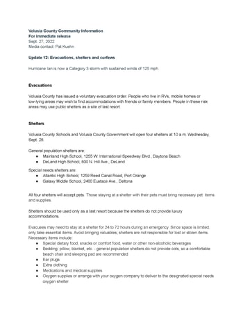 _Volusia County News_ Hurricane Ian Update 12 - Voluntary evacuations, shelters and curfews_Page_1 _Volusia County News_ Hurricane Ian Update 12 - Voluntary evacuations, shelters and curfews_Page_1