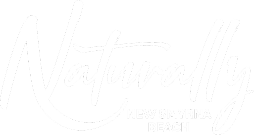 Naturally New Smyrna Beach-Logo White 1